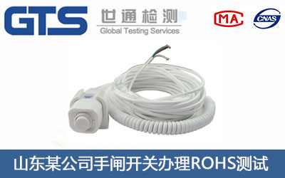 手闸开关ROHS测试